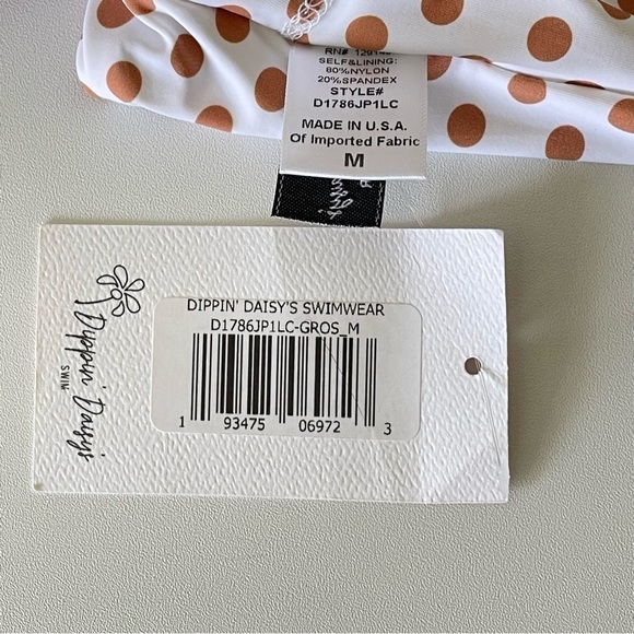 NWT Dippin Daisy’s Bliss Lattice Floral One Piece Swimsuit Wild Iris Medium - Picture 12 of 12